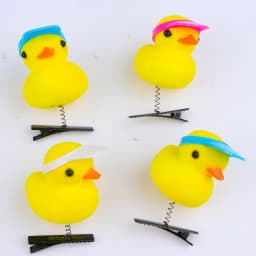 50Pcs/Lot Cartoon Funny Children 3D Little Yellow Duck Plush Hairpin Fashion Animal Duckbill Clip Accessories Headwear Wholesale