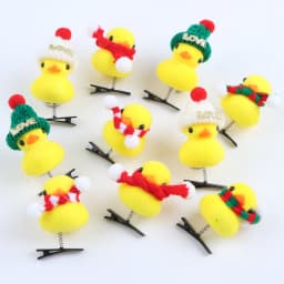 50Pcs/Lot Cartoon Funny Children 3D Little Yellow Duck Plush Hairpin Fashion Animal Duckbill Clip Accessories Headwear Wholesale
