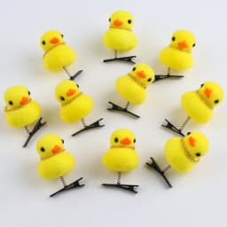 50Pcs/Lot Cartoon Funny Children 3D Little Yellow Duck Plush Hairpin Fashion Animal Duckbill Clip Accessories Headwear Wholesale