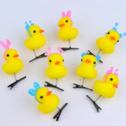 50Pcs/Lot Cartoon Funny Children 3D Little Yellow Duck Plush Hairpin Fashion Animal Duckbill Clip Accessories Headwear Wholesale