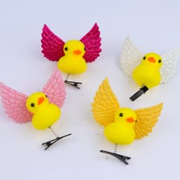 50Pcs/Lot Cartoon Funny Children 3D Little Yellow Duck Plush Hairpin Fashion Animal Duckbill Clip Accessories Headwear Wholesale