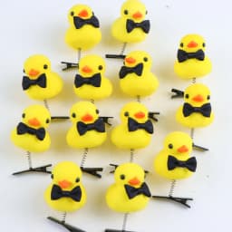 50Pcs/Lot Cartoon Funny Children 3D Little Yellow Duck Plush Hairpin Fashion Animal Duckbill Clip Accessories Headwear Wholesale