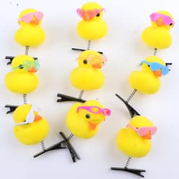 50Pcs/Lot Cartoon Funny Children 3D Little Yellow Duck Plush Hairpin Fashion Animal Duckbill Clip Accessories Headwear Wholesale
