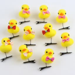 50Pcs/Lot Cartoon Funny Children 3D Little Yellow Duck Plush Hairpin Fashion Animal Duckbill Clip Accessories Headwear Wholesale