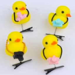 50Pcs/Lot Cartoon Funny Children 3D Little Yellow Duck Plush Hairpin Fashion Animal Duckbill Clip Accessories Headwear Wholesale