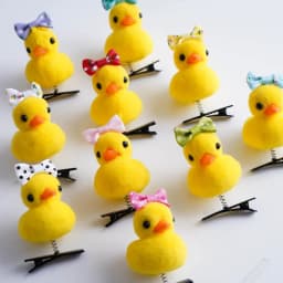 50Pcs/Lot Cartoon Funny Children 3D Little Yellow Duck Plush Hairpin Fashion Animal Duckbill Clip Accessories Headwear Wholesale