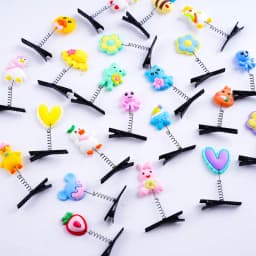 50Pcs/Lot Cartoon Funny Children 3D Little Yellow Duck Plush Hairpin Fashion Animal Duckbill Clip Accessories Headwear Wholesale