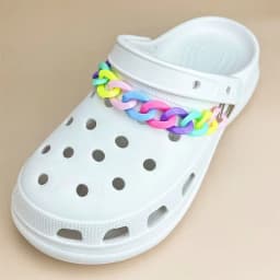 2PCS New Fashion Designer Hole Shoes Charms Chain Accessories DIY Detachable Decorations Free Shipping Available Wholesale
