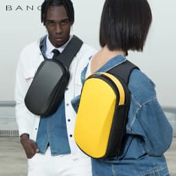BANGE New Multifunction USB Crossbody Bag Shoulder Bag Man TPU Waterproof Travel Sling Messenger Pack Chest Bag for Male
