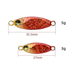 5PCS/LOT Micro Metal Jig Fishing Lure 3g/5g Jigging trout Spoon Saltwater Artificial Bait Fishing Tackle