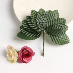 50pcs Colorful Simulation Silk Rose Leaf Fake Foliage for Home Wedding Decoration DIY Xmas Wreath Accessories Artificial Flower