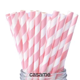 50pcs Panda Bamboo Paper Straws Birthday Party Wedding Decoration Straw Disposable Paper Drinking Straw Baby Shower