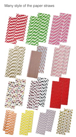50pcs Panda Bamboo Paper Straws Birthday Party Wedding Decoration Straw Disposable Paper Drinking Straw Baby Shower