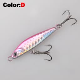 OUTKIT 1Pcs Metal Jigbait Spinning Lure 10g-22g Sea Fishing Bait Trolling Jigging Wobbler Laser Cover Drager SinKing Pencil