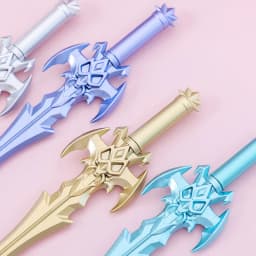 4pcs Creative Arms Sword Props Blue Gel Pen Student Writing School Study Stationery Office Supplies