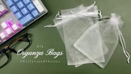 100Pcs/lot 7x9 9x12 10x15 13x18CM Organza Bags Jewelry Bag Wedding Party Decoration Drawable Bags Gift Pouches Jewelry Packaging