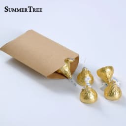50/100PCS Pillow Candy Boxes Kraft Paper Gift Box Packaging Wedding Party Favor DIY Supply Accessories Decoration Baby Shower