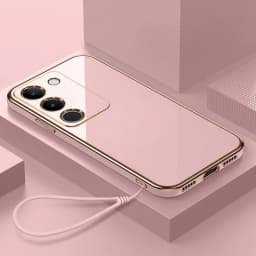 For Vivo V29e Case vivo V30 lite 4G Phone Case Vivo Y200 Y200e V40 SE V30 SE Y100 4G IDN T2 T3 Luxury Square Plating Back Cover