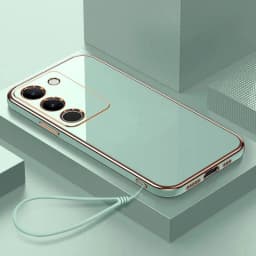For Vivo V29e Case vivo V30 lite 4G Phone Case Vivo Y200 Y200e V40 SE V30 SE Y100 4G IDN T2 T3 Luxury Square Plating Back Cover