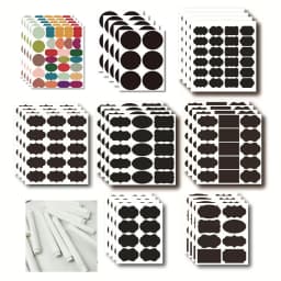 1Sheet Black Blackboard Sticker PVC Erasable Chalkboard Sticker Comestic Cream Box Labels Home Kitchen Spice Jars Multiple Tags