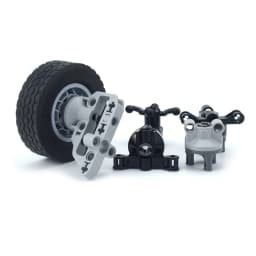 MOC Technical Tire Wheel Hub DIY Bricks Car Truck 44309 92402 32019+86652 Construction building blocks Compatible Tech Parts