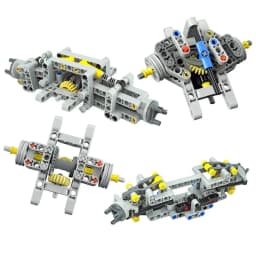 MOC Technical Tire Wheel Hub DIY Bricks Car Truck 44309 92402 32019+86652 Construction building blocks Compatible Tech Parts