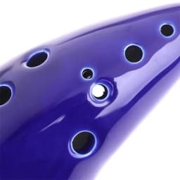 One Set 12 Hole Legend Of Ocarina Ceramic Alto C Tone Piccolo Orff Music Instrument For Zelda Fans With Accessories Dark Blue