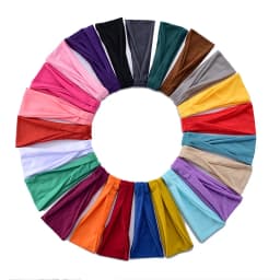 6Pcs Women Headband Solid Twist Cotton Wide Turban Knotted Headwrap Girls Hairband Fashion Hair Accessories Wholesale
