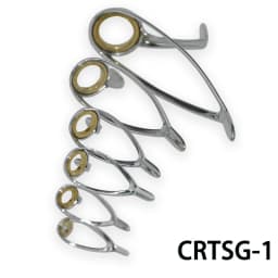 TN11 6PCS Mixed Size Stainless Steel Fishing Rod Guide Repair Kit Guides Eyes Sets Ceramic Ring Fishing Rod Building Repair Kit