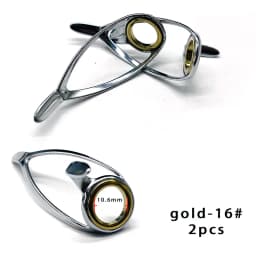 TN11 6PCS Mixed Size Stainless Steel Fishing Rod Guide Repair Kit Guides Eyes Sets Ceramic Ring Fishing Rod Building Repair Kit