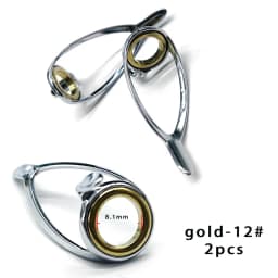 TN11 6PCS Mixed Size Stainless Steel Fishing Rod Guide Repair Kit Guides Eyes Sets Ceramic Ring Fishing Rod Building Repair Kit