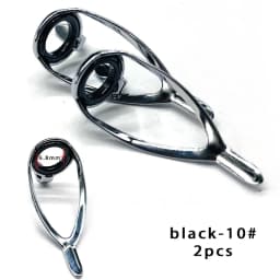 TN11 6PCS Mixed Size Stainless Steel Fishing Rod Guide Repair Kit Guides Eyes Sets Ceramic Ring Fishing Rod Building Repair Kit