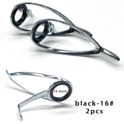 TN11 6PCS Mixed Size Stainless Steel Fishing Rod Guide Repair Kit Guides Eyes Sets Ceramic Ring Fishing Rod Building Repair Kit