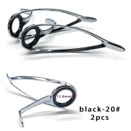 TN11 6PCS Mixed Size Stainless Steel Fishing Rod Guide Repair Kit Guides Eyes Sets Ceramic Ring Fishing Rod Building Repair Kit