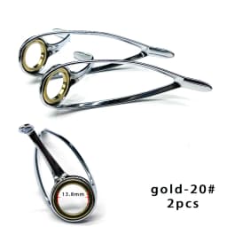 TN11 6PCS Mixed Size Stainless Steel Fishing Rod Guide Repair Kit Guides Eyes Sets Ceramic Ring Fishing Rod Building Repair Kit