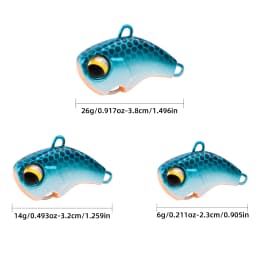 10Pcs Rotating Metal VIB Vibration Bait Spinner Spoon Fishing Lures 8g/16g/21g Jigs Wobbler Fishing Hard Baits Tackle Pesca