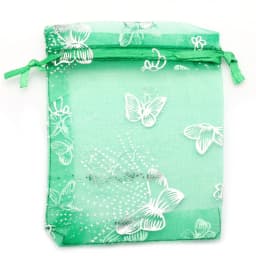 25/50/100pcs/lot Organza Gift Bag Sliver Color Butterfly Gifts Pouches For Wedding Party Candy Bag  Jewelry Packing Wholesale