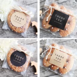 100Pcs Plastic Transparent Dot Candy Cookie Plastic Bags Self-Adhesive For Biscuits Snack Baking Package Kids Gift DIY Storage