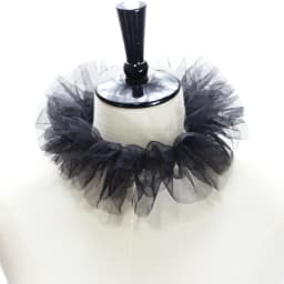 Women Vintage Mesh Neck Ruff Detachable Tulle Ruffle Collar Renaissance Victorian Halloween Cosplay Costume Accessories Clown