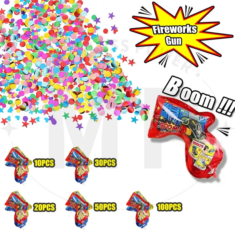 10~100pcs Color Random Streamer Cannon Confetti Cannon Handheld Inflatable Sparkle Sequin Wedding Celebration Birthday Party Toy