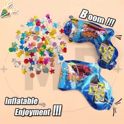 10~100pcs Color Random Streamer Cannon Confetti Cannon Handheld Inflatable Sparkle Sequin Wedding Celebration Birthday Party Toy