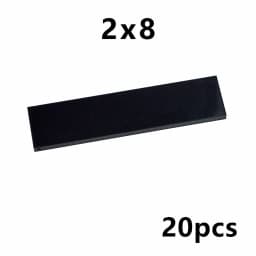 2x8 Tile Bricks 20Pcs DIY Smooth Building Blocks 2x8 Dots Educational Creative Size Kid Plastic Toys Compatible With Brand