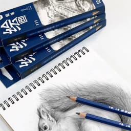 Black Sketch Pencil Professional Wood Drawing Pencil H/2H/3H/4H/5H/6H/HB 2/3/4/5/6/8/10/12B Art Stationery Supplies 12Pcs