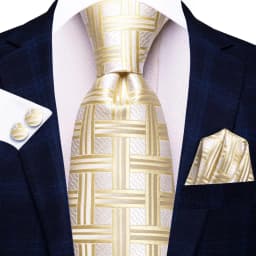 Champagne Floral Paisley Elegant Tie For Men Groom Wedding Yellow Gray Men Necktie Hankerchief Cufflink Accessory Wholesale silk