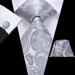 Champagne Floral Paisley Elegant Tie For Men Groom Wedding Yellow Gray Men Necktie Hankerchief Cufflink Accessory Wholesale silk