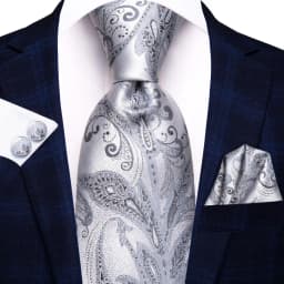 Champagne Floral Paisley Elegant Tie For Men Groom Wedding Yellow Gray Men Necktie Hankerchief Cufflink Accessory Wholesale silk