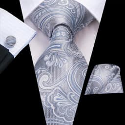 Champagne Floral Paisley Elegant Tie For Men Groom Wedding Yellow Gray Men Necktie Hankerchief Cufflink Accessory Wholesale silk