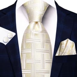 Champagne Floral Paisley Elegant Tie For Men Groom Wedding Yellow Gray Men Necktie Hankerchief Cufflink Accessory Wholesale silk