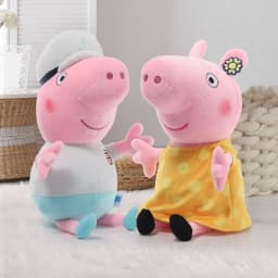 Hot Sale Peppa Pig Plush Toys George Pig Daddy Pig Mom George Dinosaur Family Pig Soft Plush Toys Kid's Gifts Can Be Sent Away