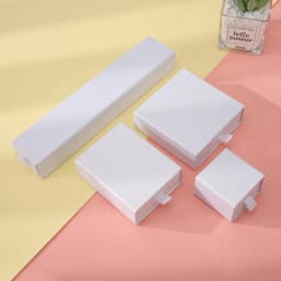 1pc Colorful Gift Box Ring Necklace Bracelets Earring Gift Chic Small Jewerly Jewery Organizer Box Bulk Drawer Cardboard Box